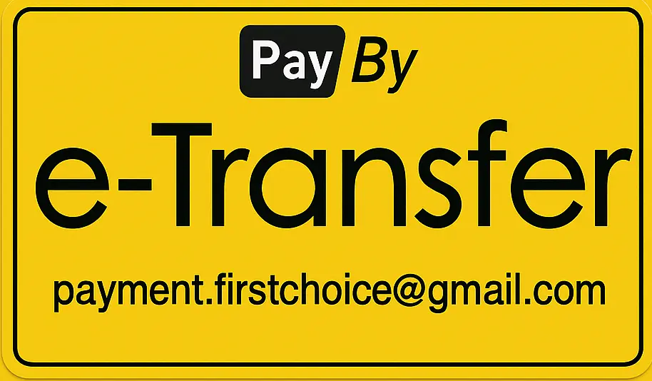 Pay by e-Transfer